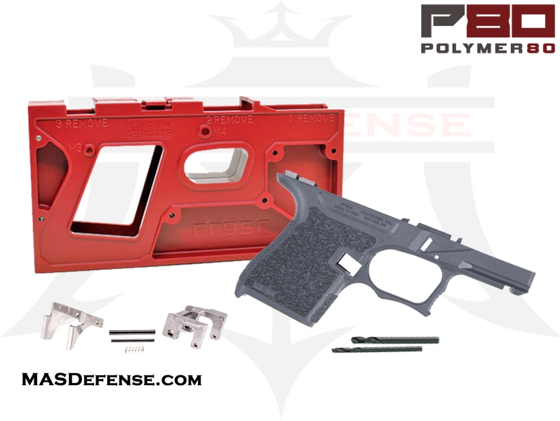 Polymer80 80 Pistol Frame Kit With Jig Sub Compact G26 G27 Pf940sc